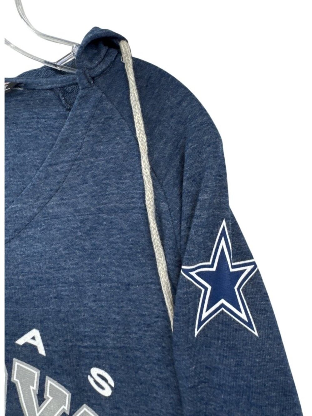 Dallas Cowboys Hoodie Women's L Blue V Neck Long Sleeve NFL Team Apparel - Picture 7 of 11